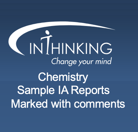 Genuine examples of marked & moderated IA reports