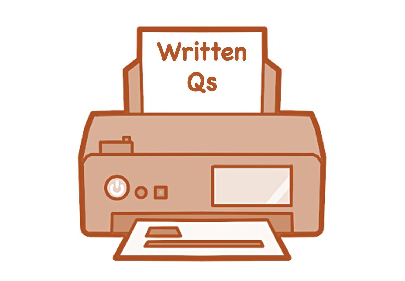 Printable versions of written tasks