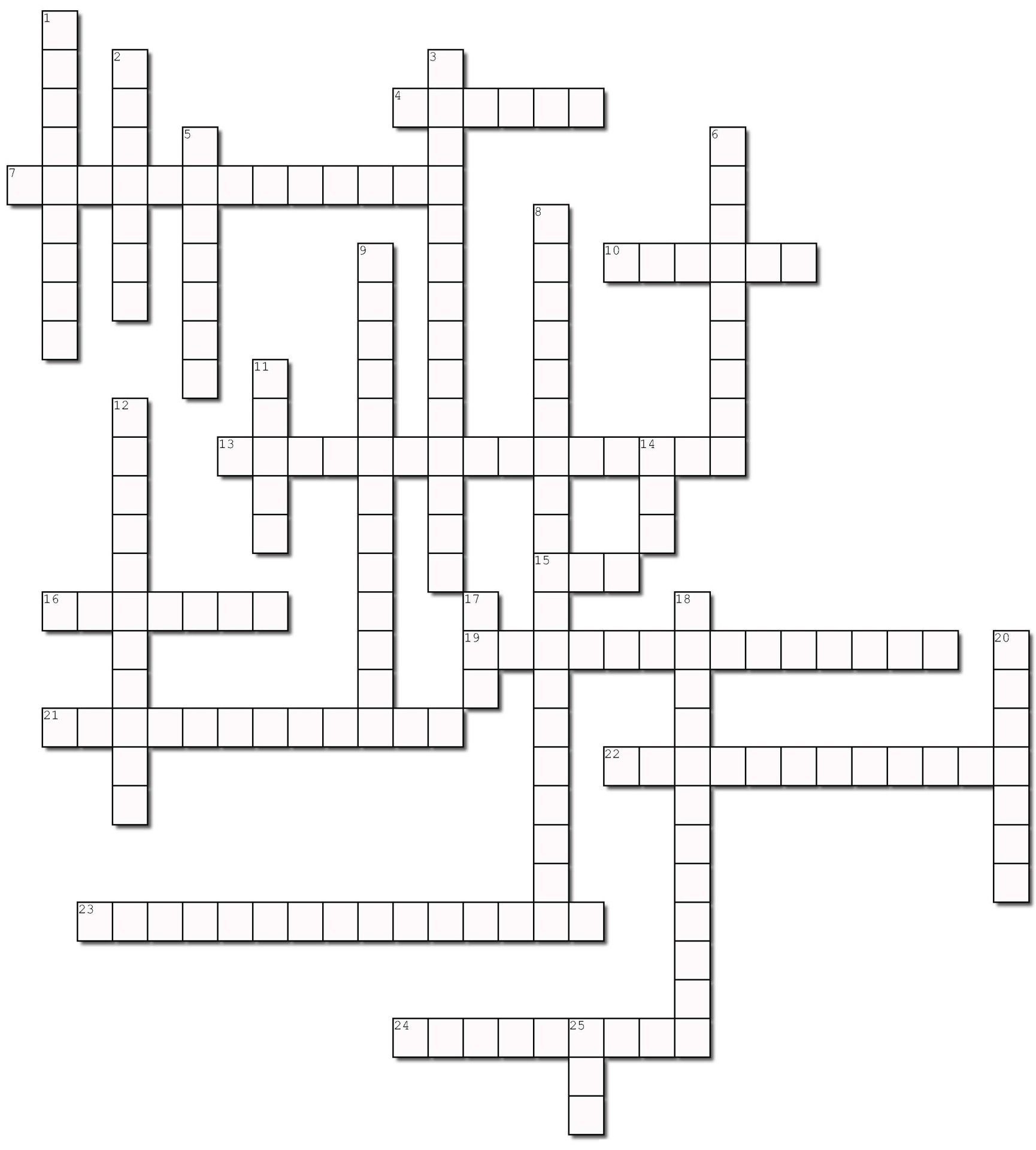 Unit 3: Revision crossword 