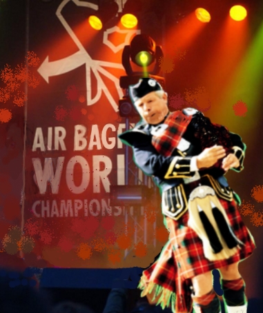 Bagpipe humour