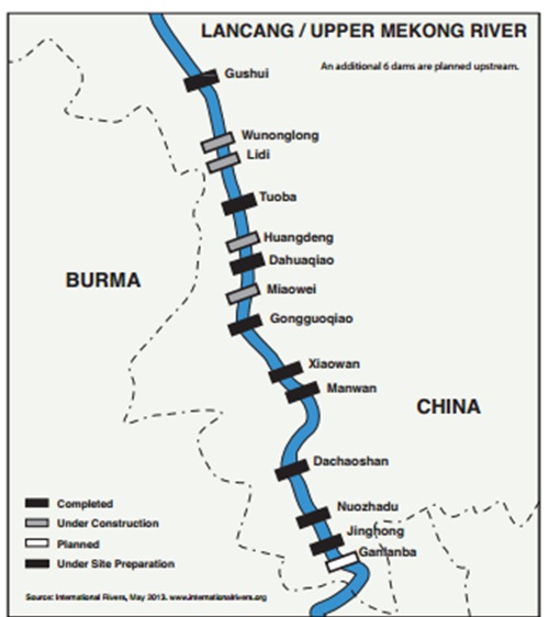 The Lancang - Mekong Dam Cascade