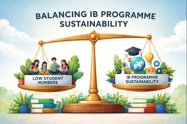 How can an IB programme stay sustainable with low student numbers?