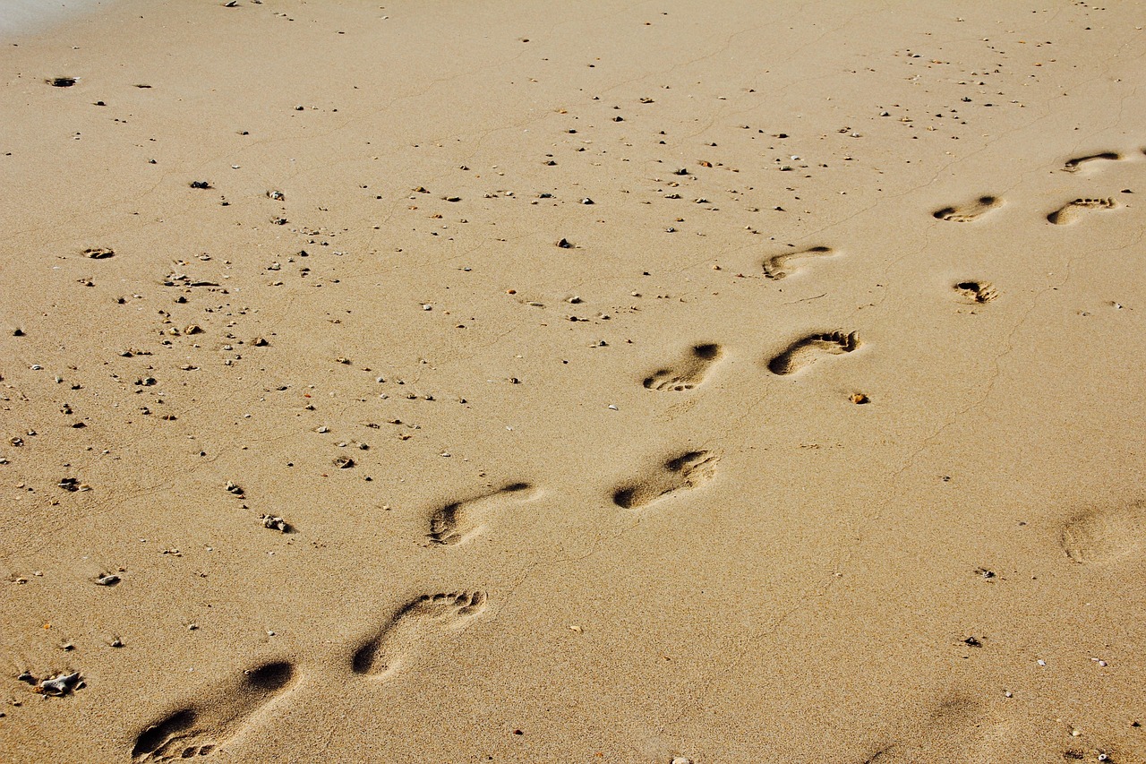 https://pixabay.com/fr/photos/empreintes-de-pas-sable-soleil-1189780/ https://pixabay.com/fr/photos/empreintes-de-pas-sable-soleil-1189780/