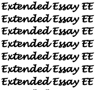Extended essay
