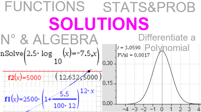Test SL End of Year 1 SOLUTIONS