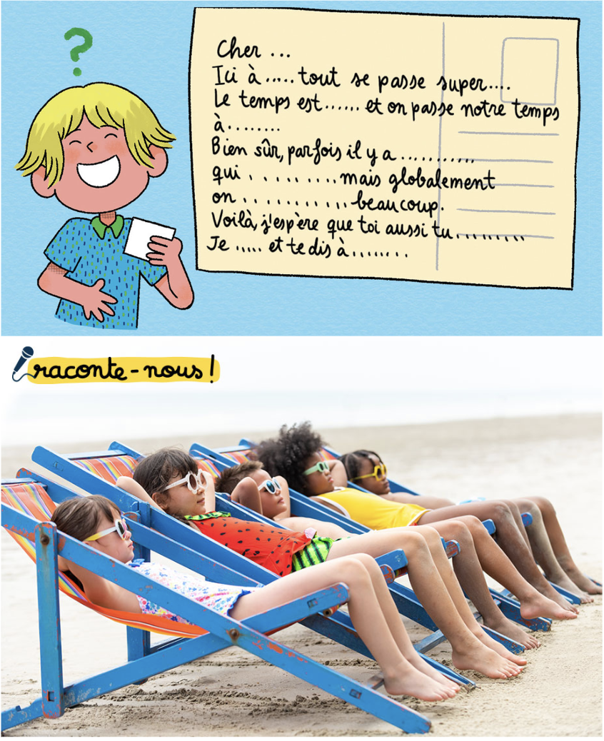 Écrire une lettre/carte postale ou un article de blog sur les vacances d'été