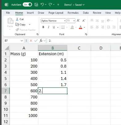 Adding a formula on a spreadsheet
