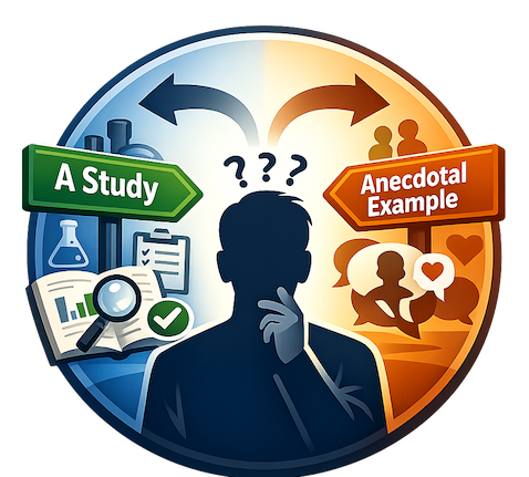 Tips: Study or example?