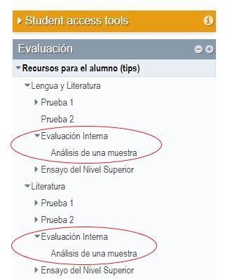Evaluación interna