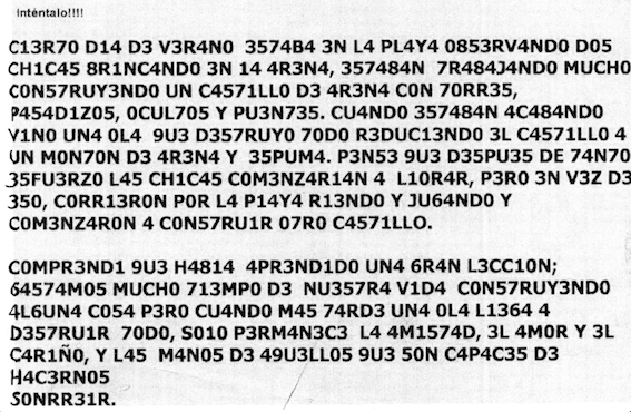 El cerebro descifrará las siguientes...