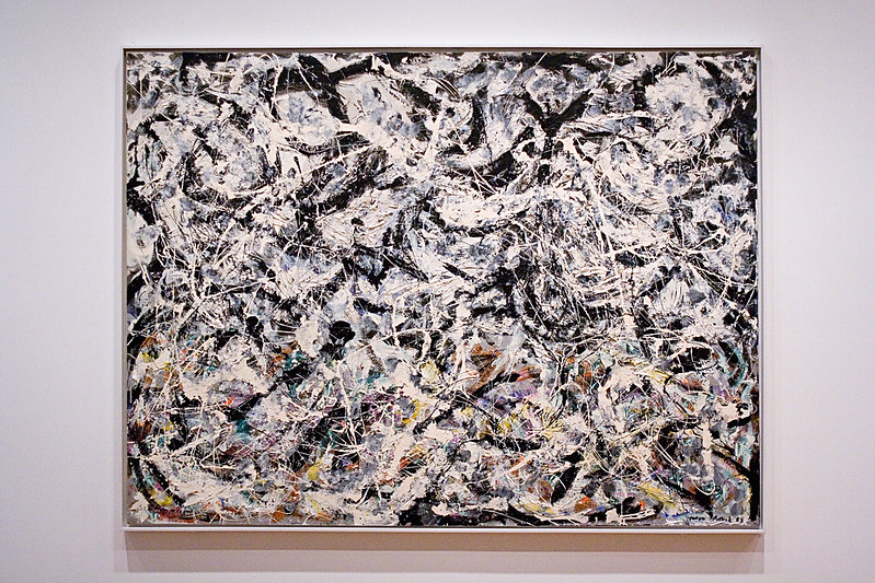 Jackson Pollock in the Art Institute of Chicago by Photographer Jackson Pollock in the Art Institute of Chicago by Photographer