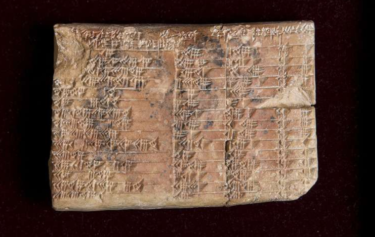 Babylonian trigonometric tables c. 1700 BCE