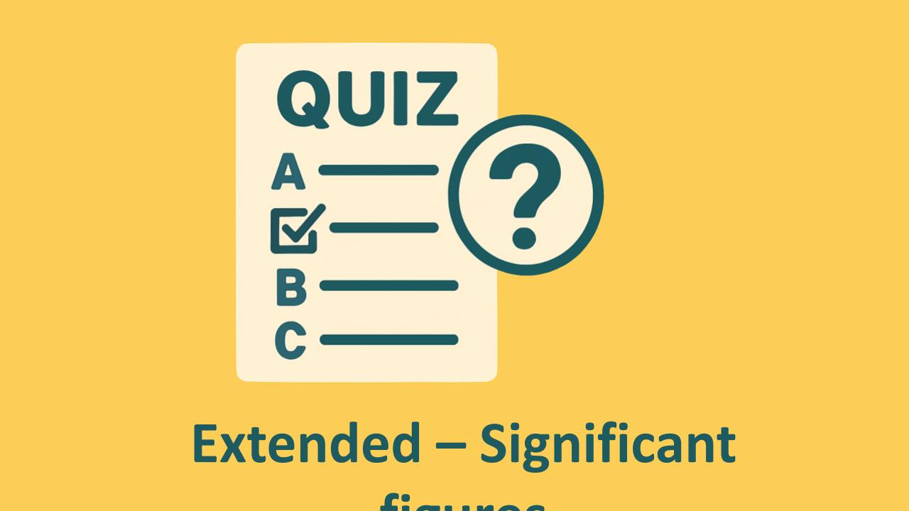 Rounding - Significant Figures